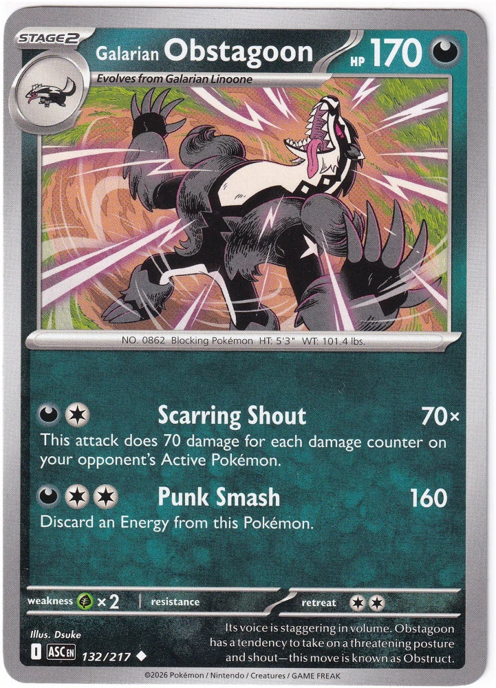 Galarian Obstagoon #132