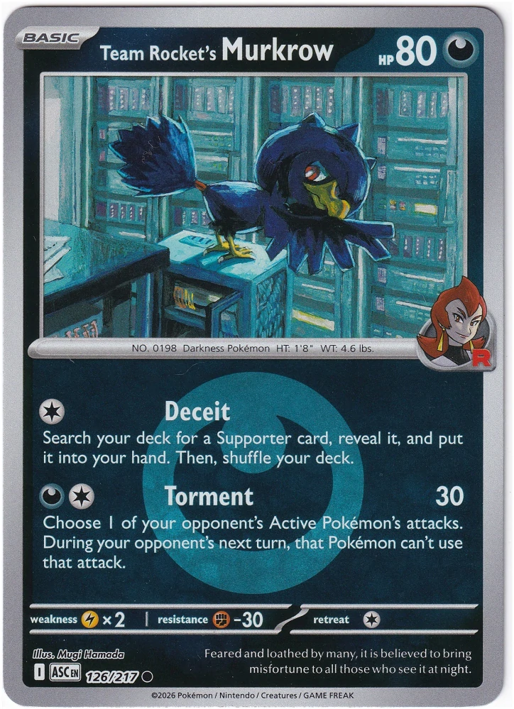 Team Rocket's Murkrow #126