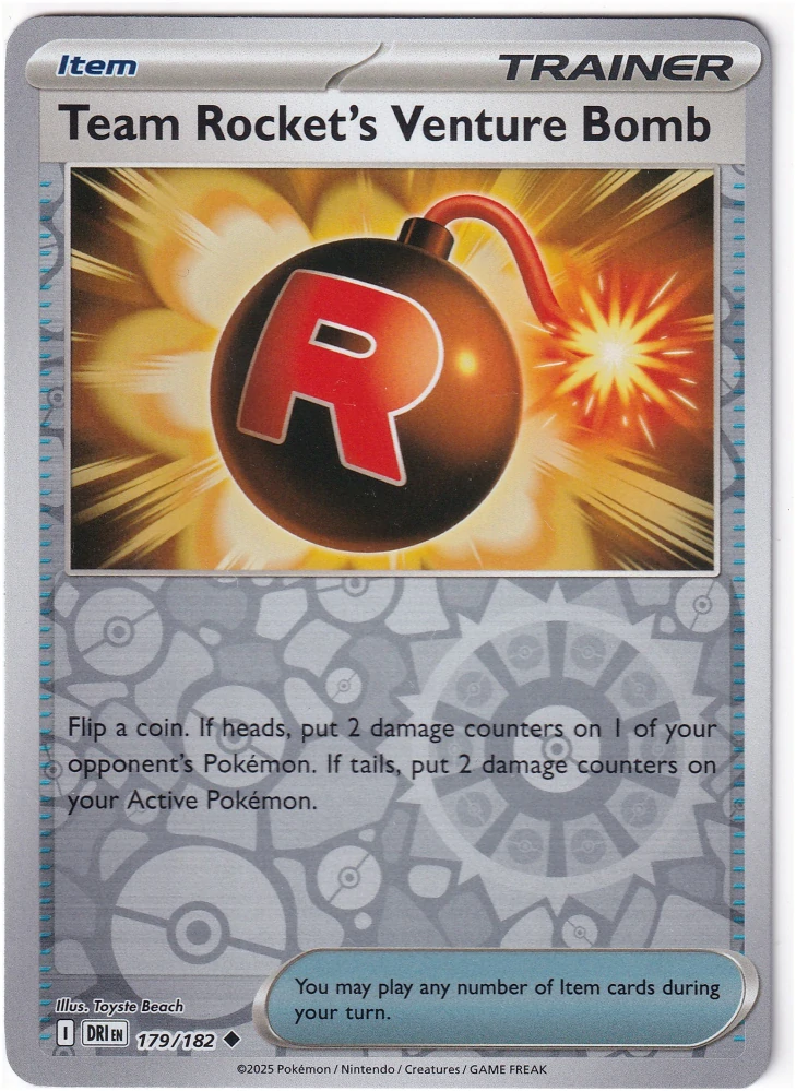 Team Rocket's Venture Bomb #179