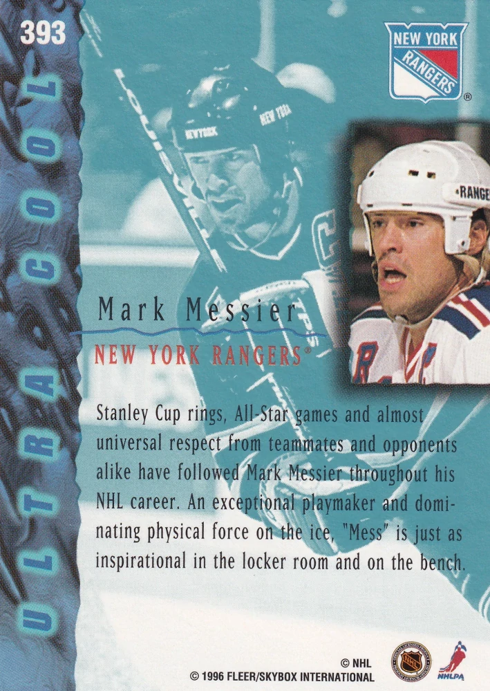 1995-96 Fleer Ultra Extra - Mark Messier - Ultra Cool #393