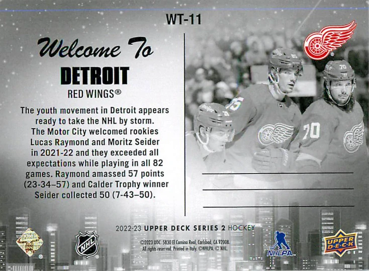 2022-23 UD Series 2 - Welcome To Detroit #WT-11
