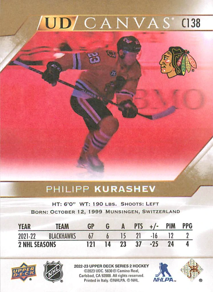 2022-23 UD Series 2 - Philipp Kurashev - Canvas #C138