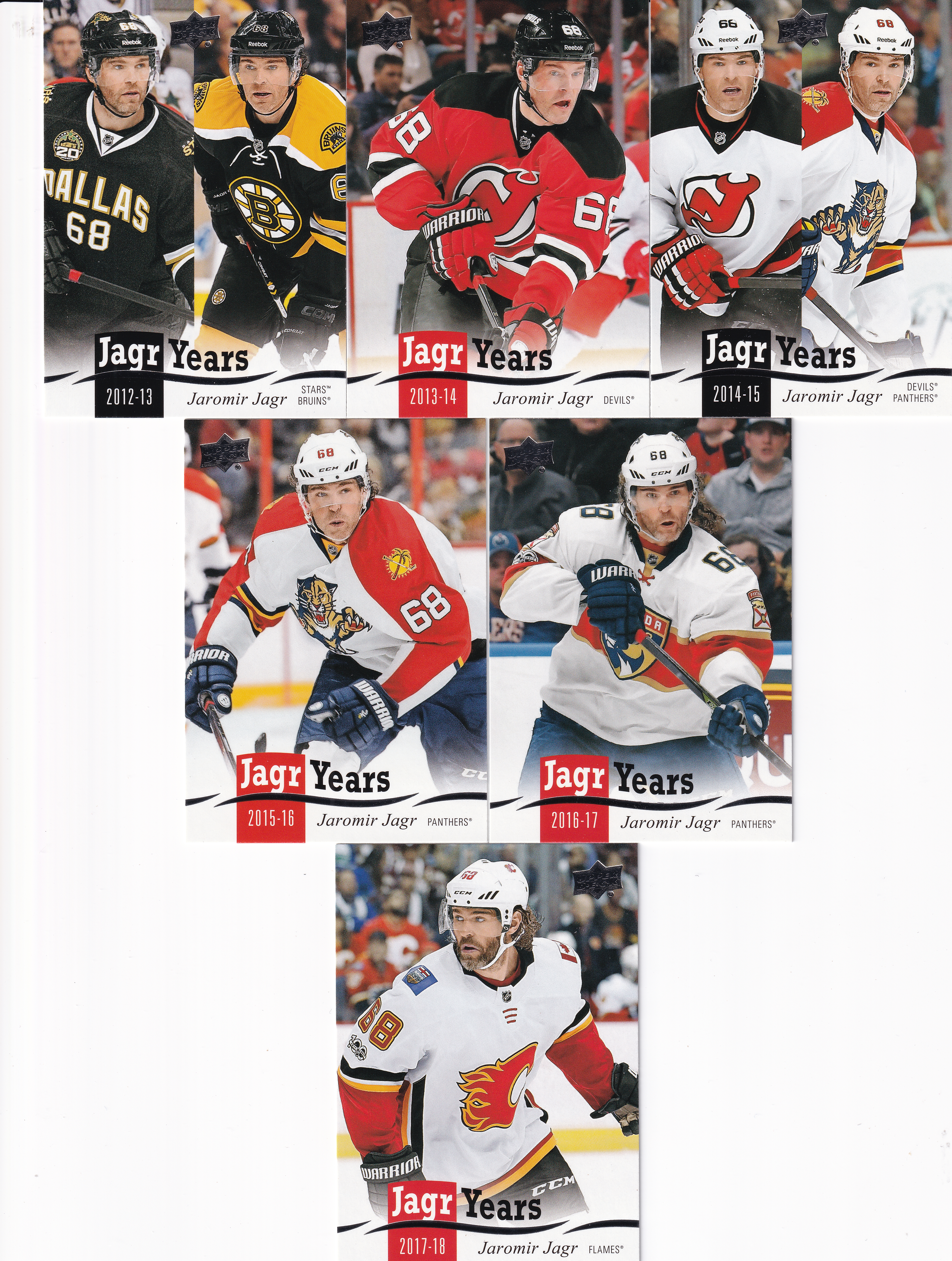 2018-19 UD Series 1 - Jagr Years - kompletní set
