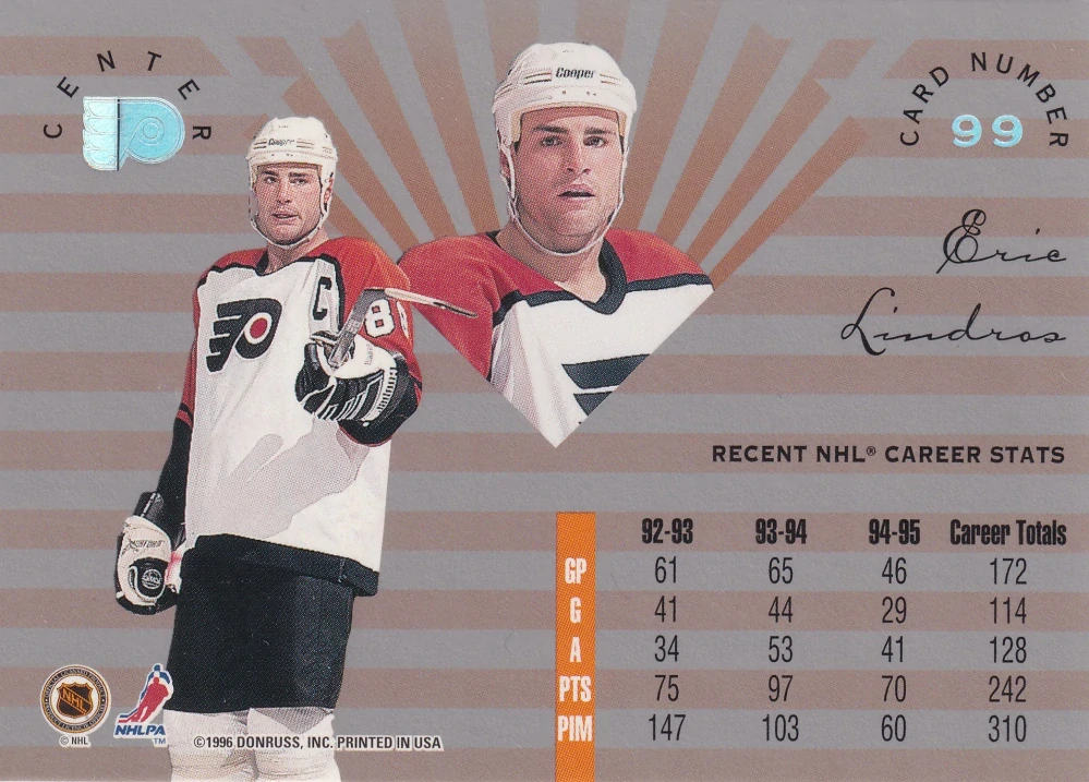 1995-96 Leaf Limited - Eric Lindros #99
