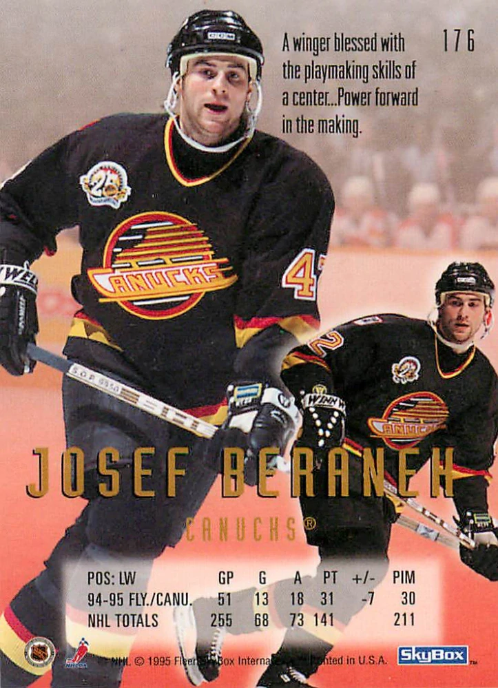 1995-96 Skybox Emotion - Josef Beránek #176