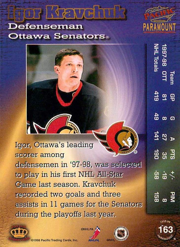 1998-99 Pacific Paramount - Igor Kravchuk #163