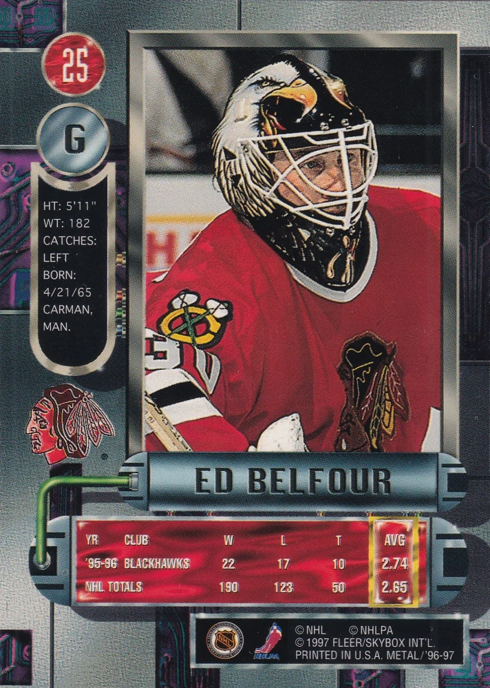 1996-97 Fleer Metal - Ed Belfour #25