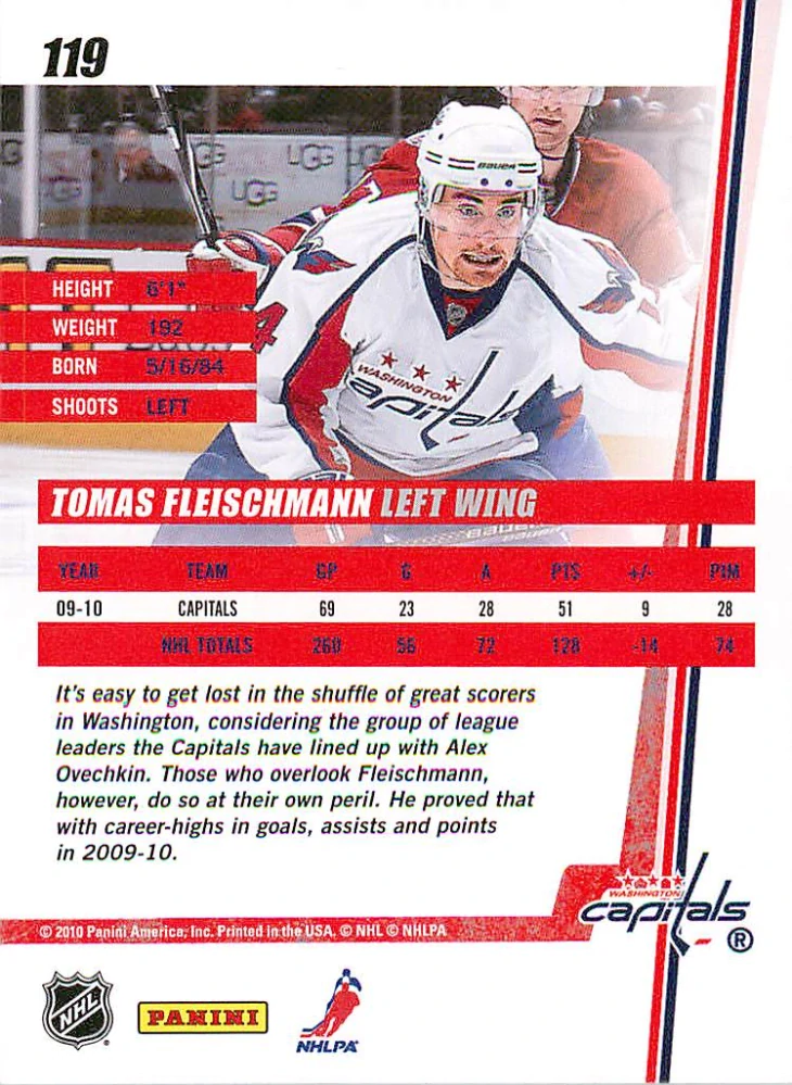 2010-11 Panini Donruss - Tomáš Fleischmann #119