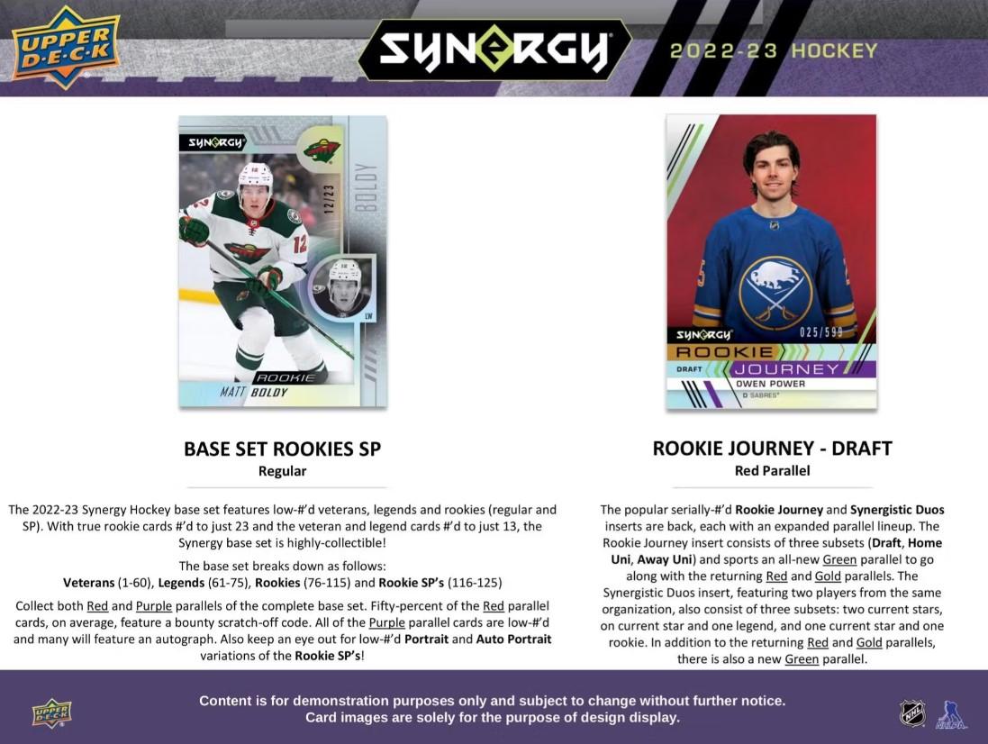 2022-23 UD Synergy - hobby balíček