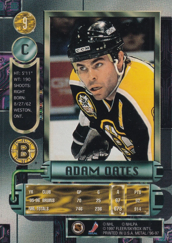 1996-97 Fleer Metal - Adam Oates #9