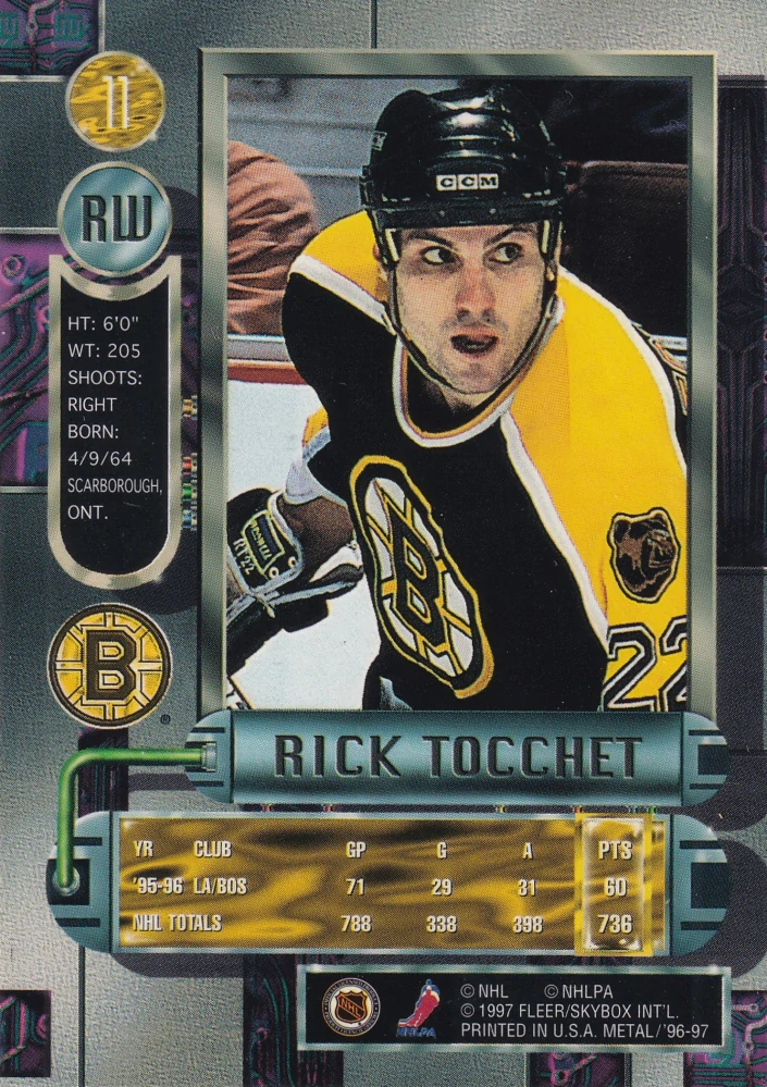 1996-97 Fleer Metal - Rick Tocchet #11