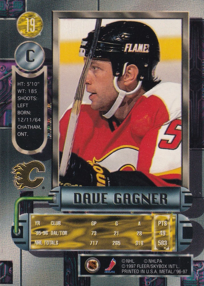 1996-97 Fleer Metal - Dave Gagner #19
