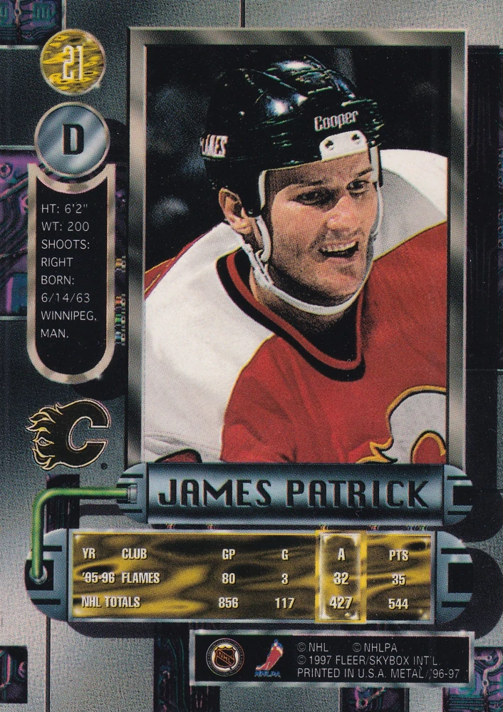 1996-97 Fleer Metal - James Patrick #21