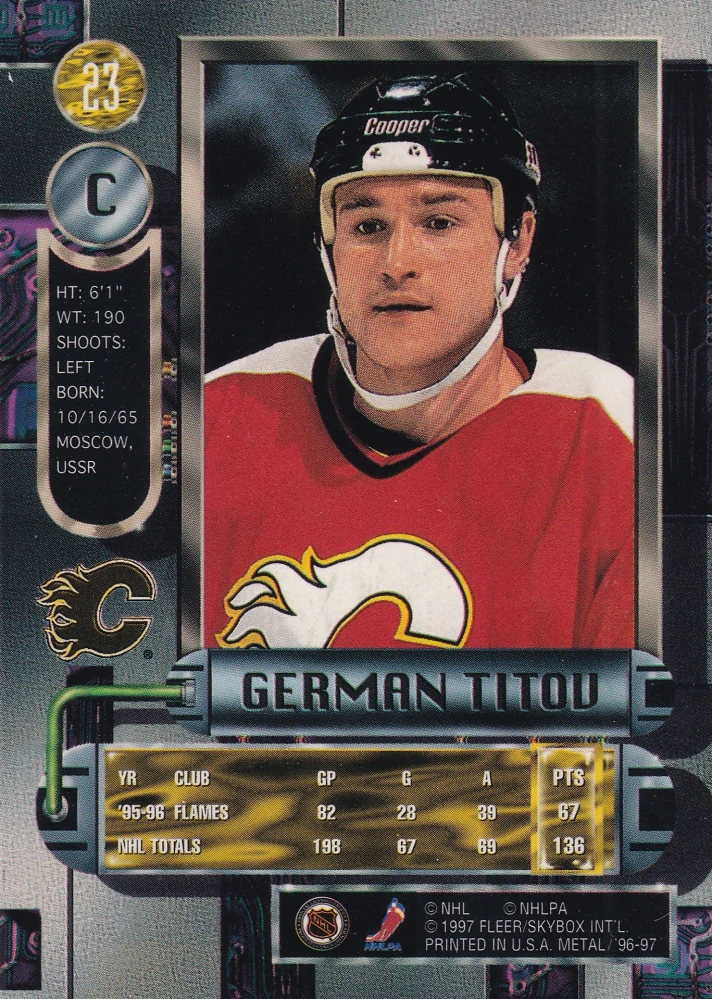 1996-97 Fleer Metal - German Titov #23