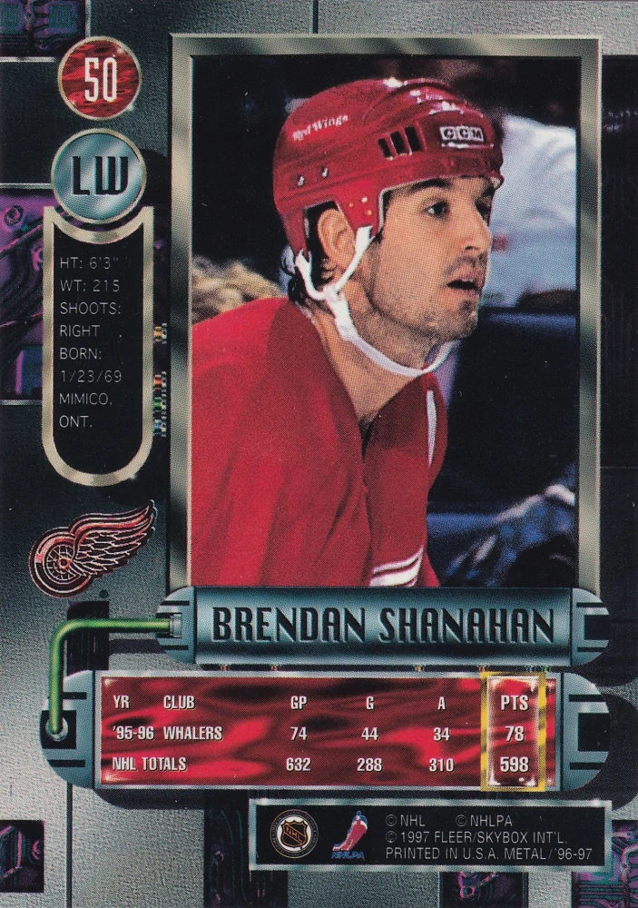 1996-97 Fleer Metal - Brendan Shanahan #50