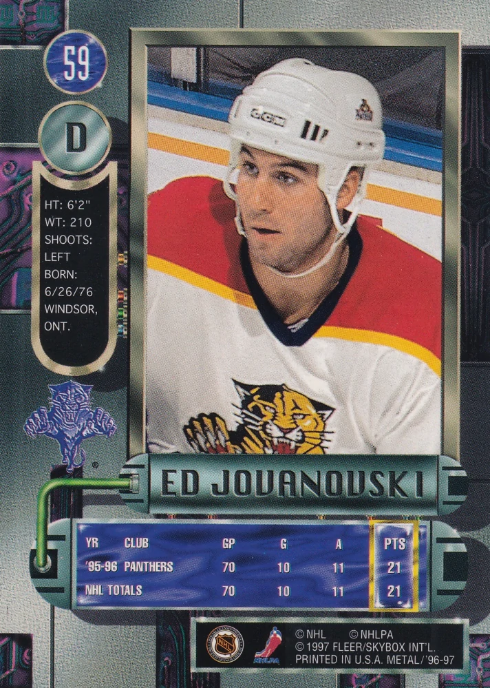 1996-97 Fleer Metal - Ed Jovanovski #59