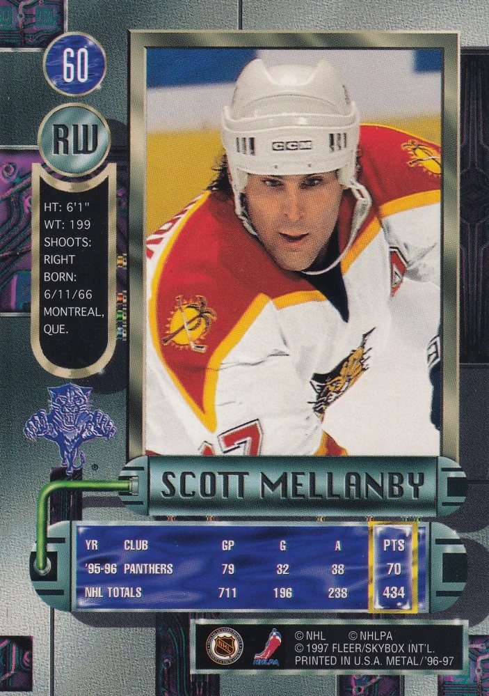 1996-97 Fleer Metal - Scott Mellanby #60