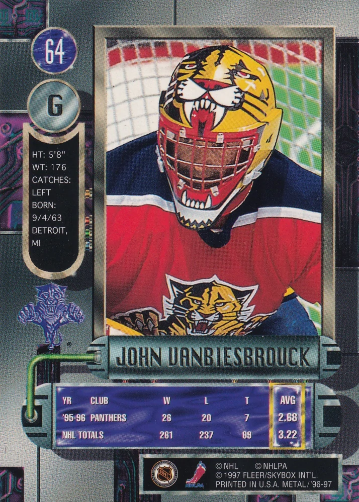 1996-97 Fleer Metal - John Vanbiesbrouck #64