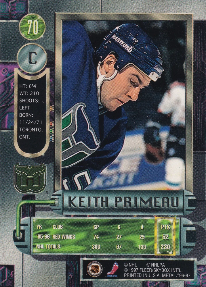 1996-97 Fleer Metal - Keith Primeau #70