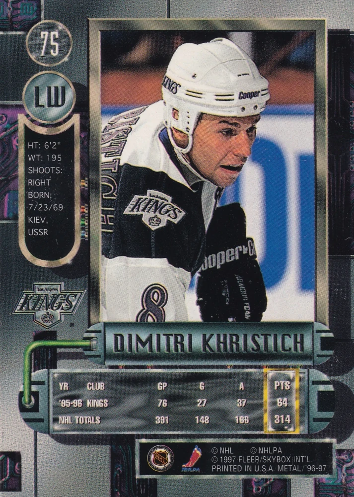 1996-97 Fleer Metal - Dimitri Khristich #75