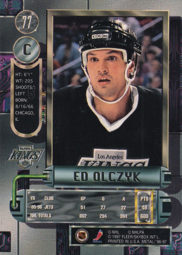 1996-97 Fleer Metal - Ed Olczyk #77