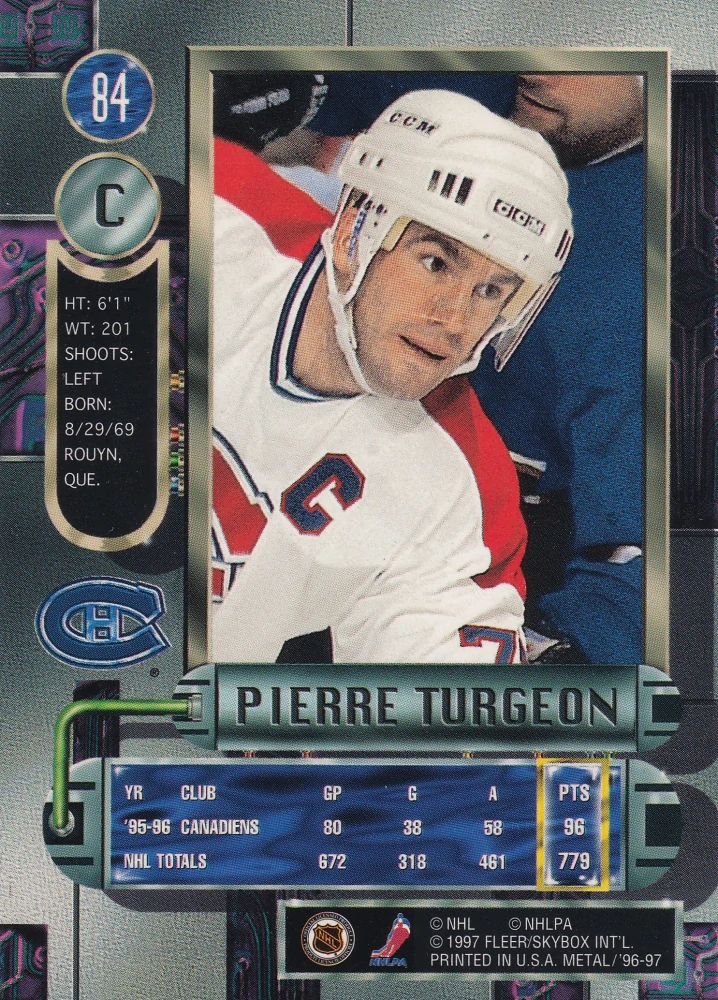 1996-97 Fleer Metal - Pierre Turgeon #84