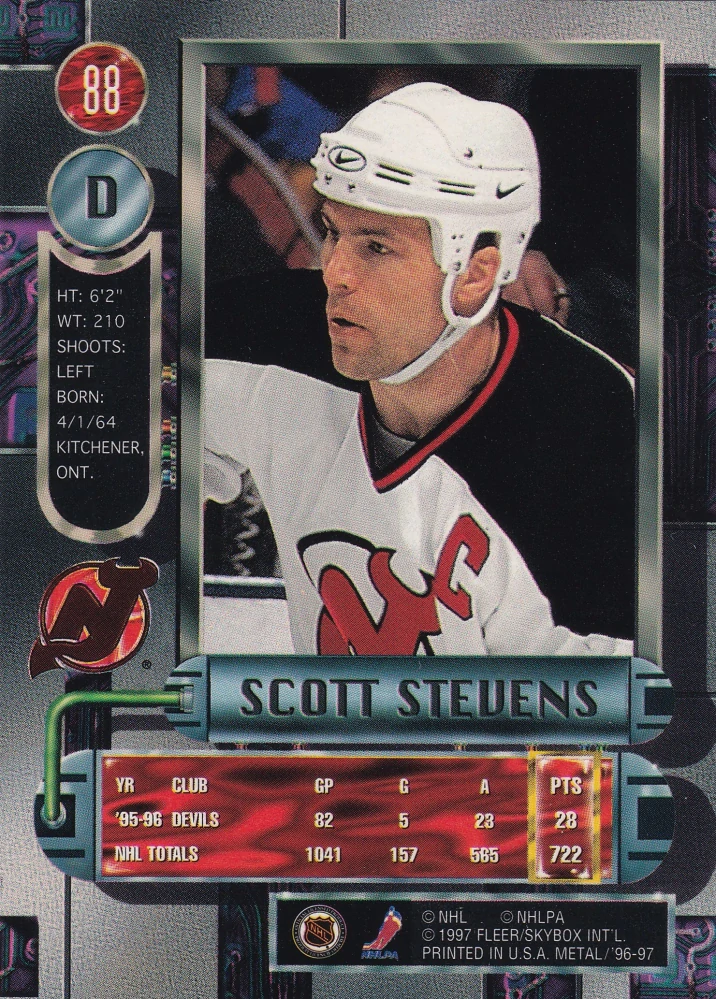 1996-97 Fleer Metal - Scott Stevens #88