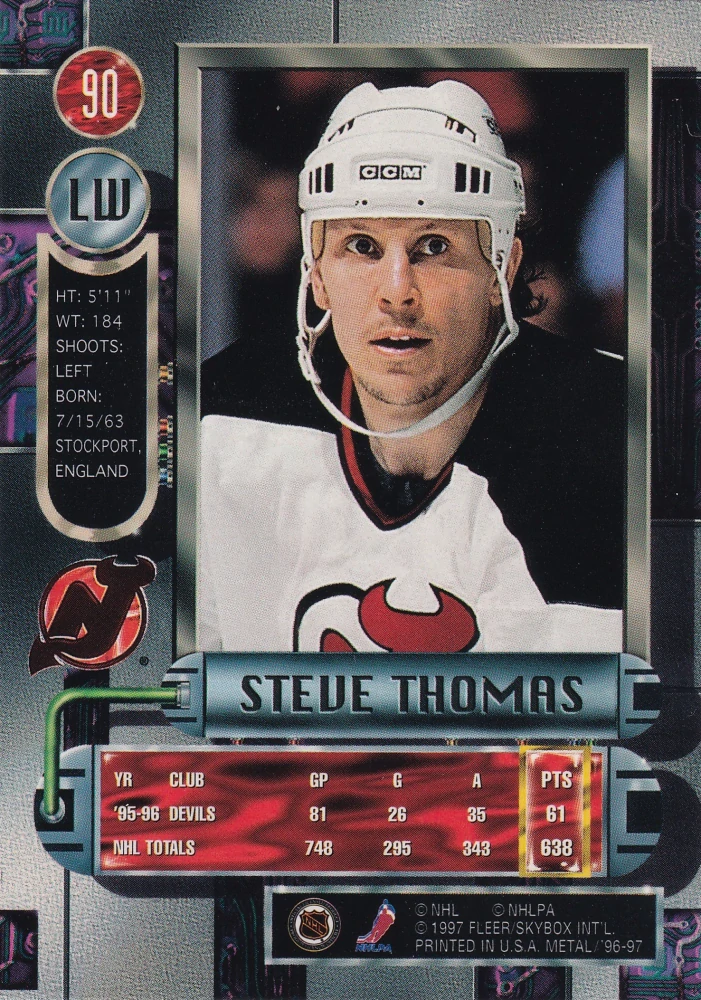 1996-97 Fleer Metal - Steve Thomas #90