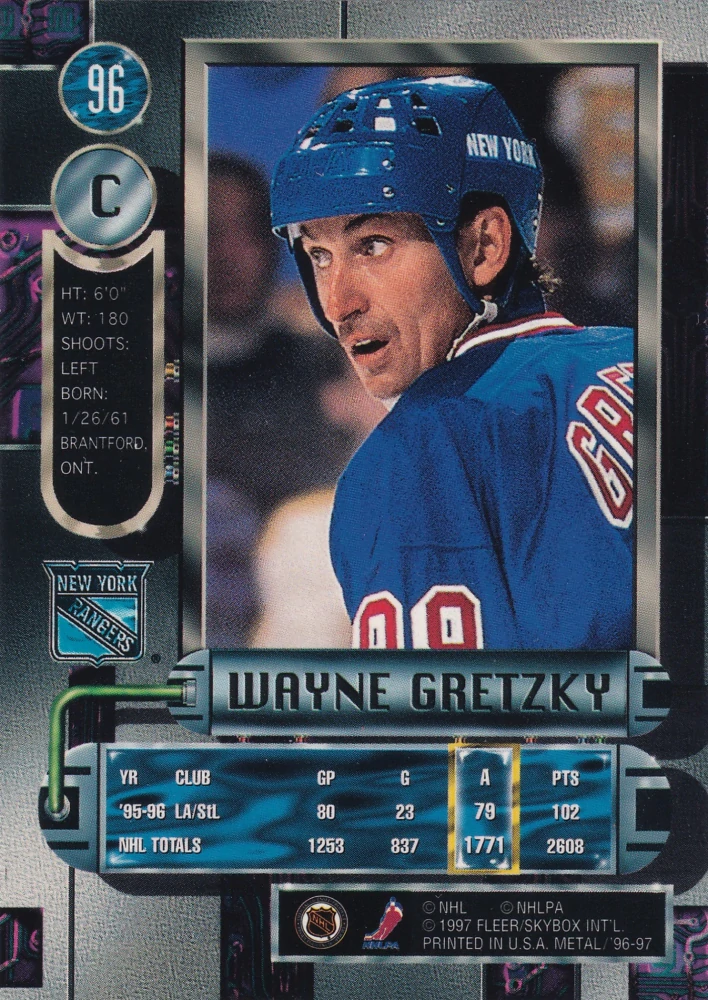 1996-97 Fleer Metal - Wayne Gretzky #96