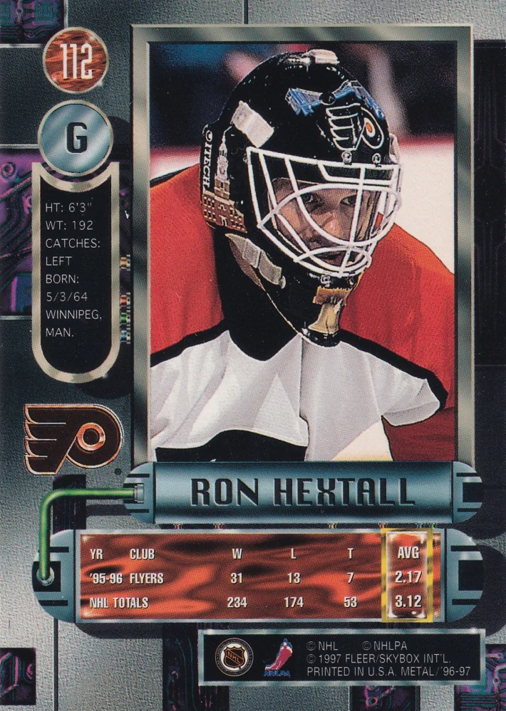 1996-97 Fleer Metal - Ron Hextall #112