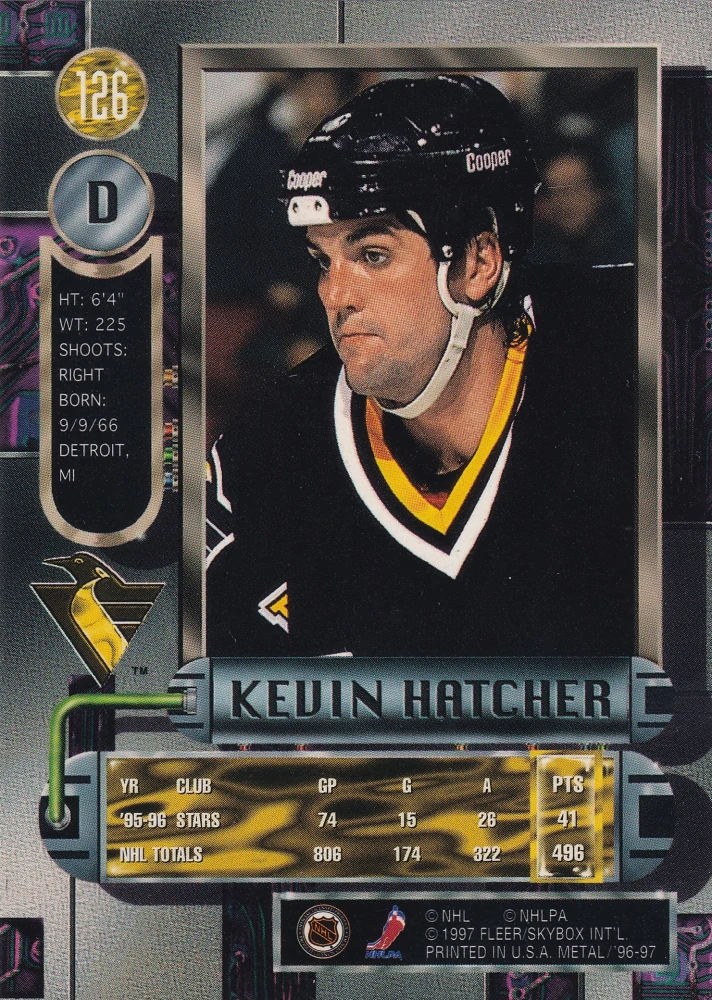 1996-97 Fleer Metal - Kevin Hatcher #126