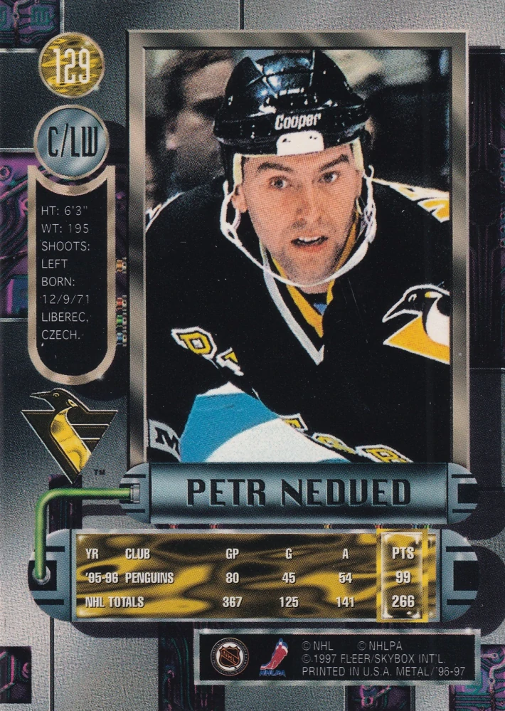 1996-97 Fleer Metal - Petr Nedved #129