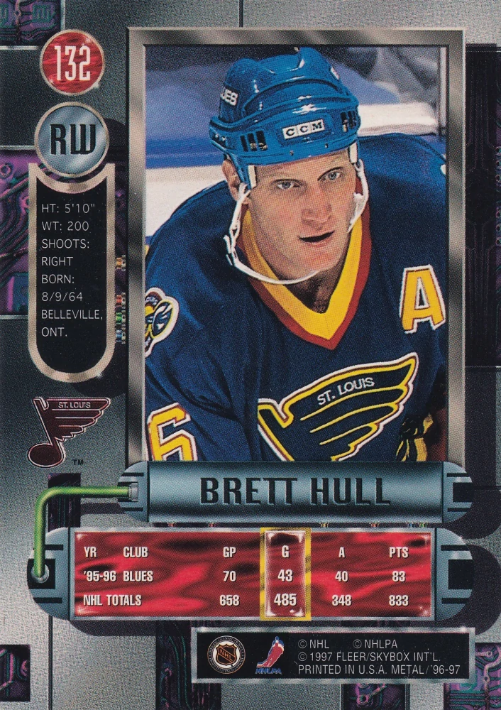 1996-97 Fleer Metal - Brett Hull #132