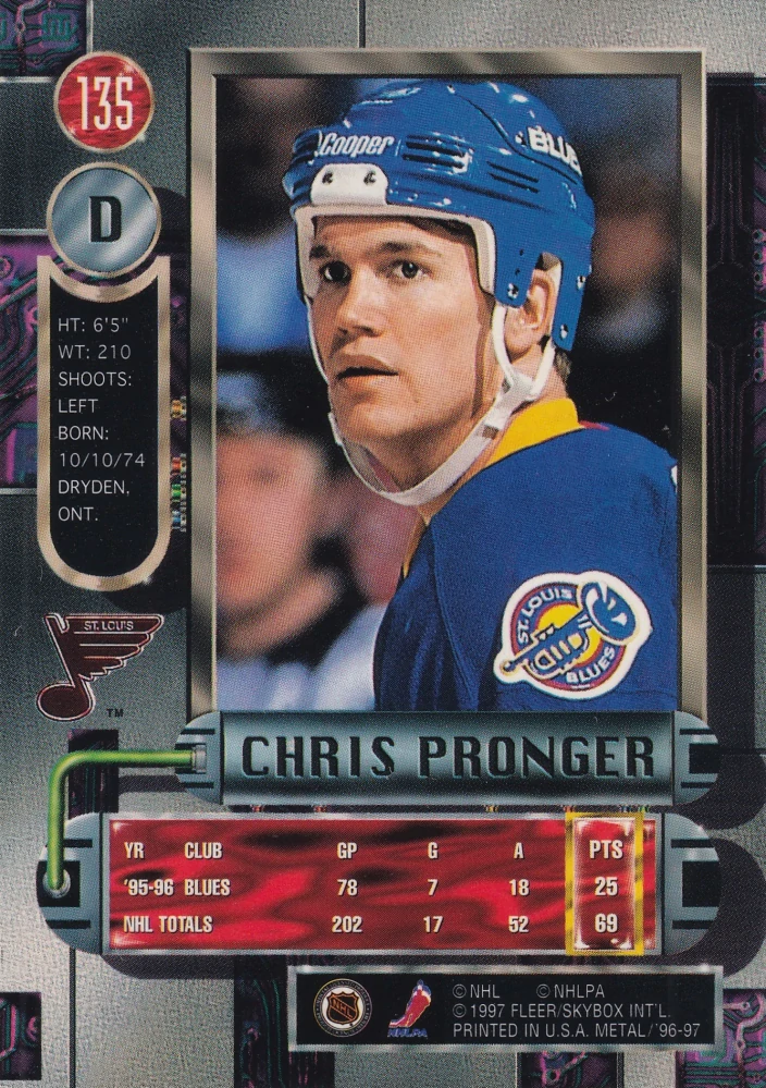 1996-97 Fleer Metal - Chris Pronger #135