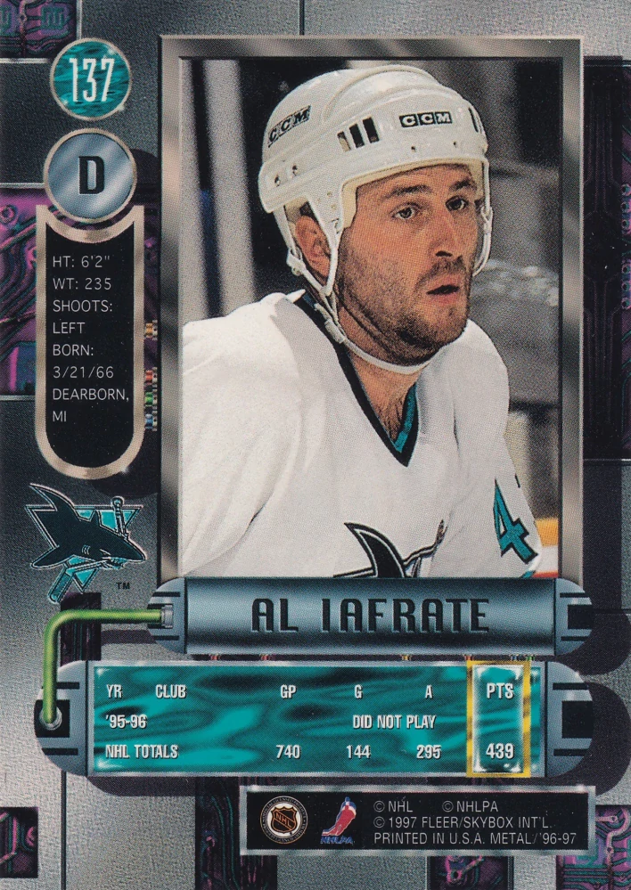 1996-97 Fleer Metal - Al Lafrate #137