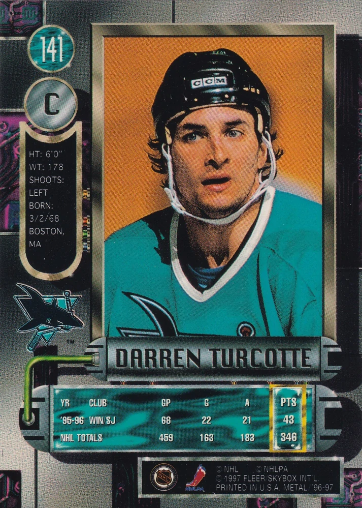 1996-97 Fleer Metal - Darren Turcotte #141