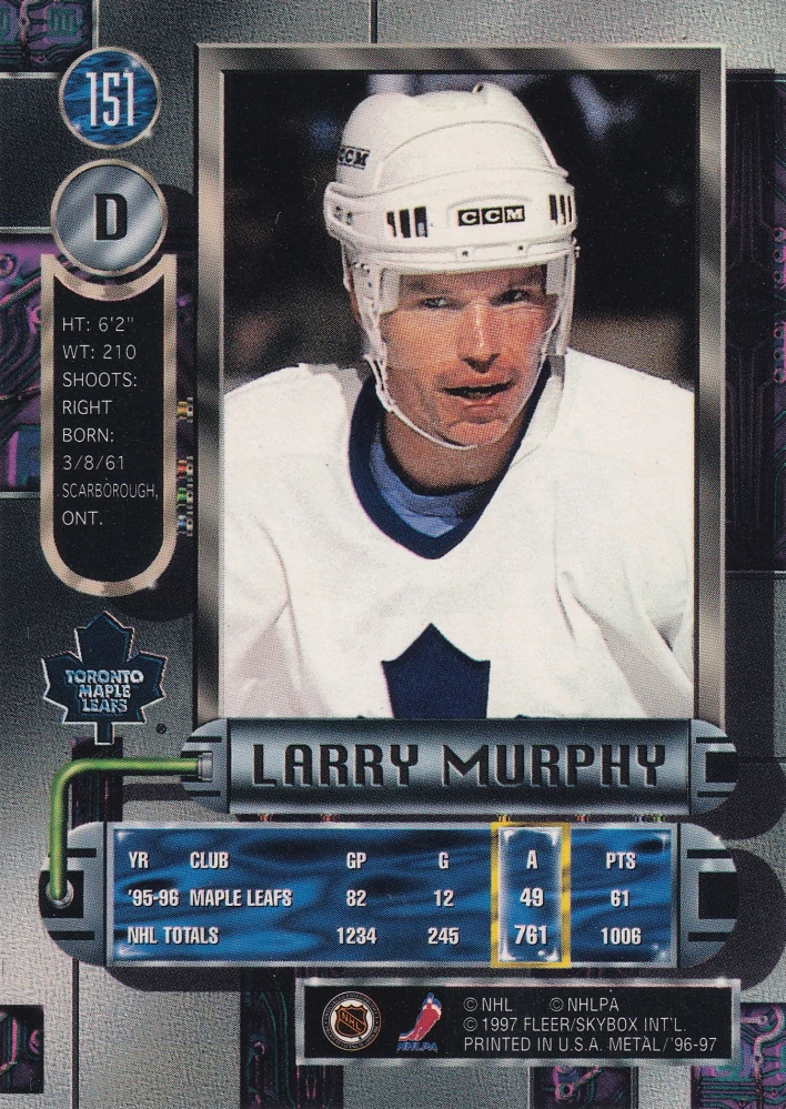 1996-97 Fleer Metal - Larry Murphy #151