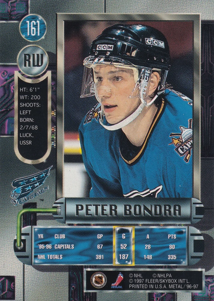 1996-97 Fleer Metal - Peter Bondra #161