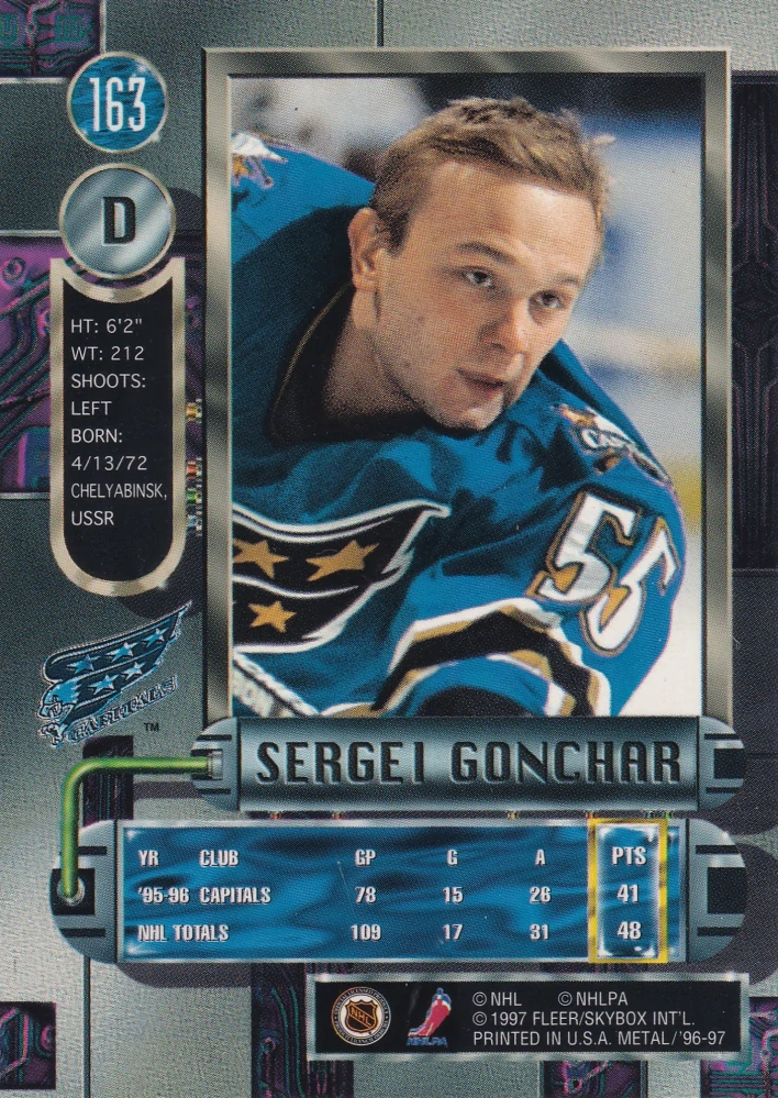 1996-97 Fleer Metal - Sergei Gonchar #163