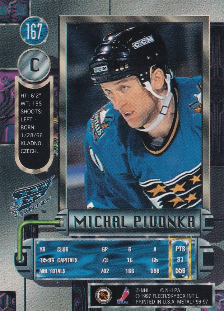 1996-97 Fleer Metal - Michal Pivonka #167