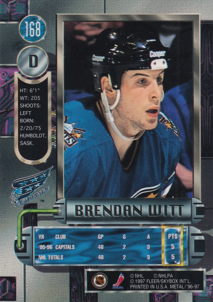 1996-97 Fleer Metal - Brendan Witt #168