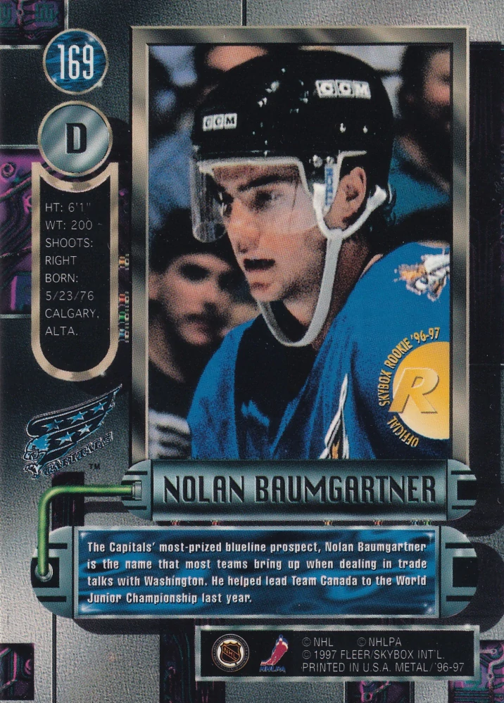 1996-97 Fleer Metal - Nolan Baumgartner #169