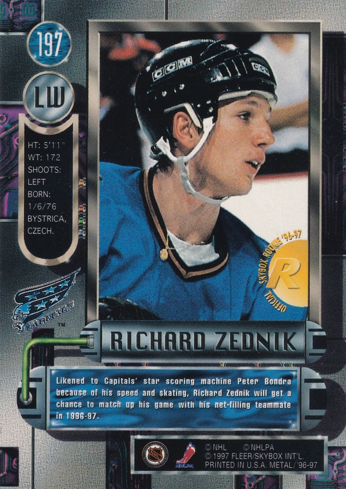 1996-97 Fleer Metal - Richard Zednik #197
