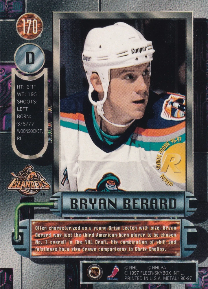 1996-97 Fleer Metal - Bryan Berard #170