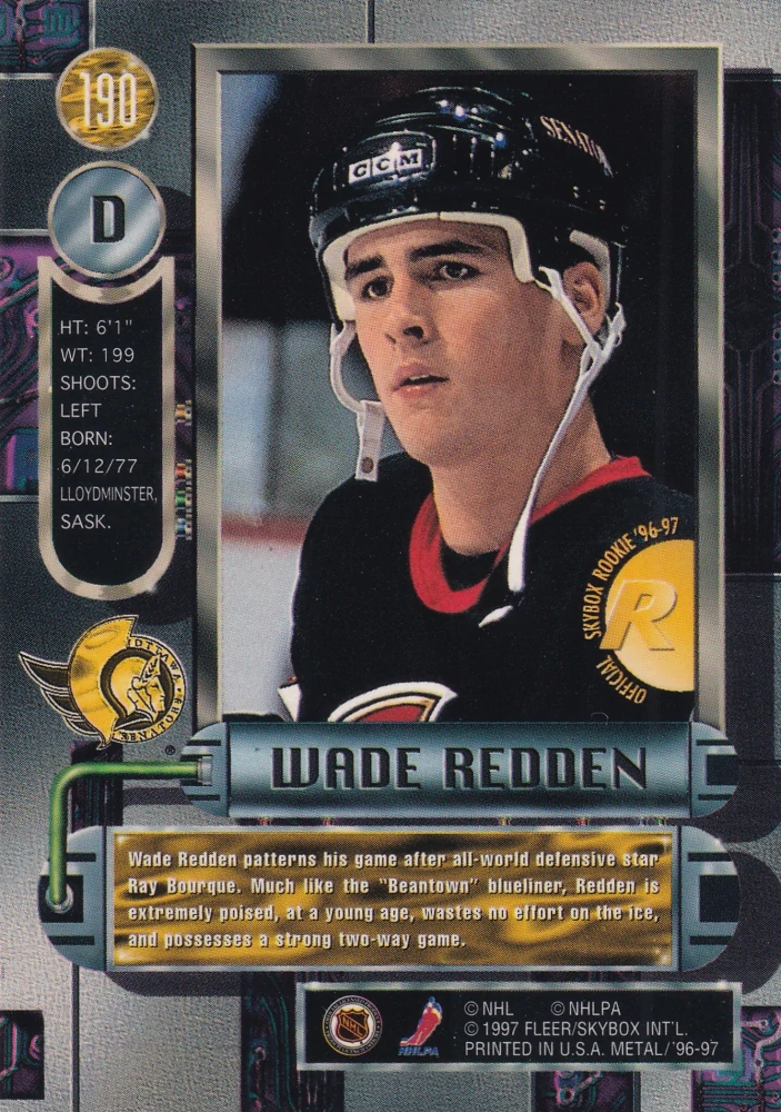 1996-97 Fleer Metal - Wade Redden #190
