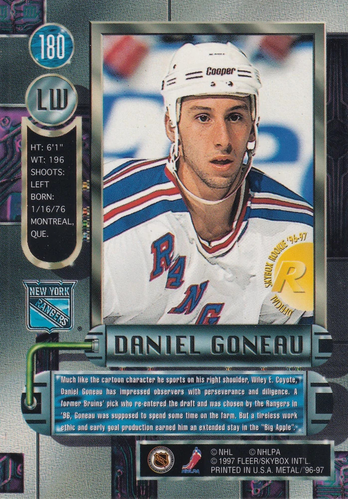 1996-97 Fleer Metal - Daniel Goneau #180