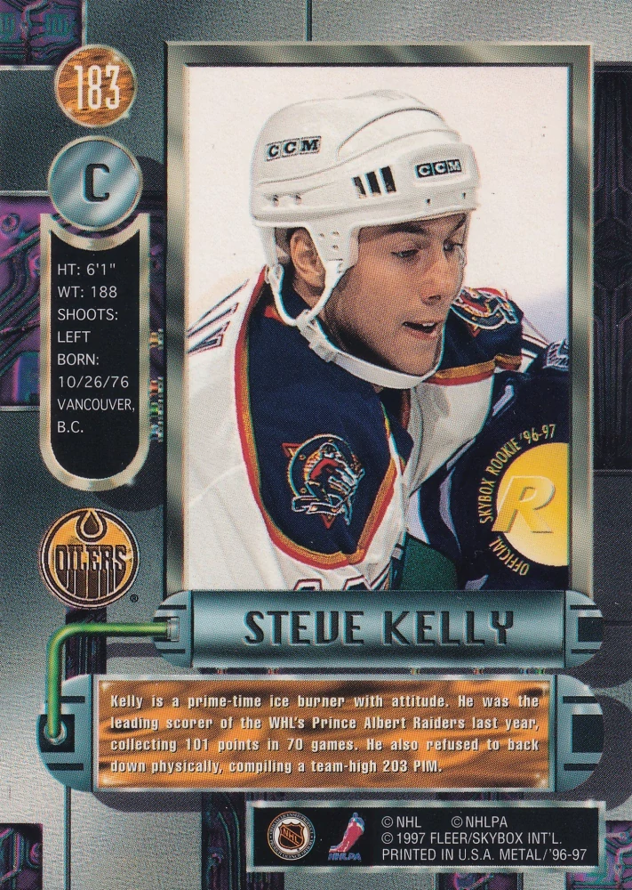 1996-97 Fleer Metal - Steve Kelly #183