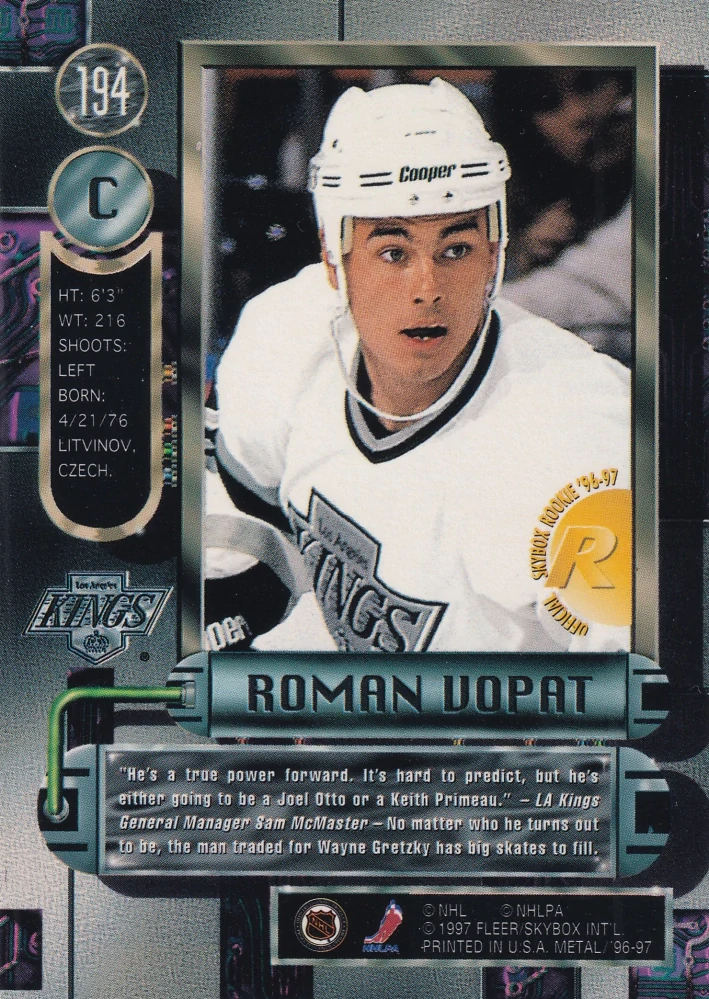 1996-97 Fleer Metal - Roman Vopat #194