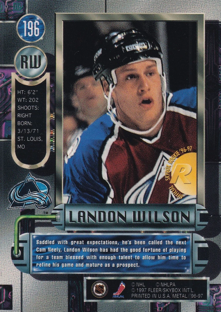 1996-97 Fleer Metal - Landon Wilson #196