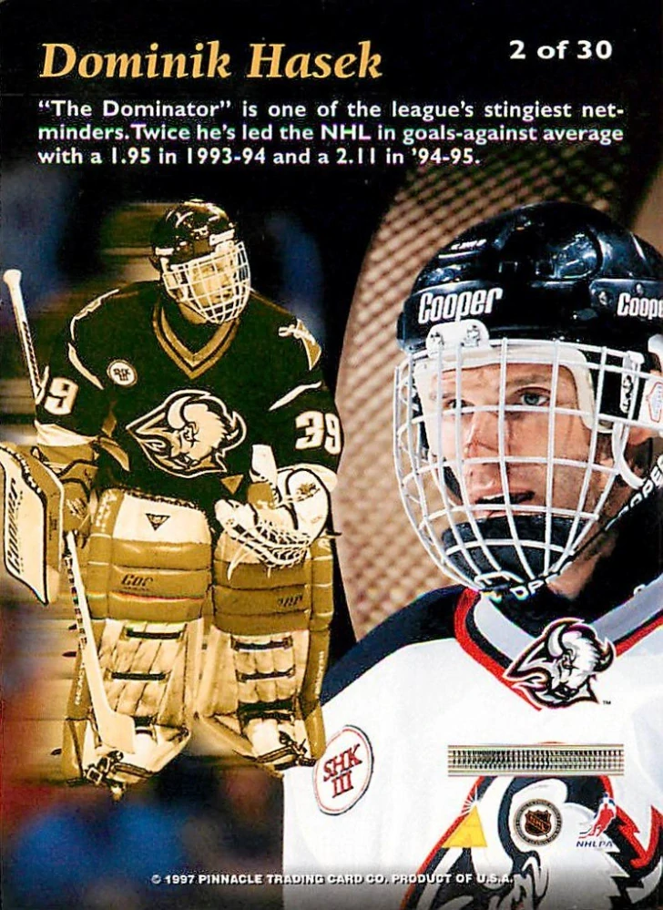 1996-97 Pinnacle Mint - Dominik Hašek #2